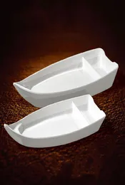 Dishes Plates Creative Boat Style Cuisine Dish Melamine Snack Dessert Sushi Sashimi Tray El Seafood Plate1705062