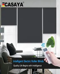 Casaya Customisierte motorisierte Blinds Tageslicht und Blackout Electric Jungs wiederaufladbare röhrenförmige Motor -Smart -Jalousien für Homeoffice T1012524