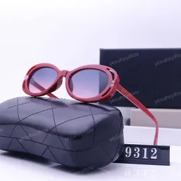 Neue CC Sonnenbrille Modedesigner CH Sun Glasses Retro Mode Top Fahren UV -Schutz Modebrief Logo Bein für Frauen Sonnenbrille mit Box G4