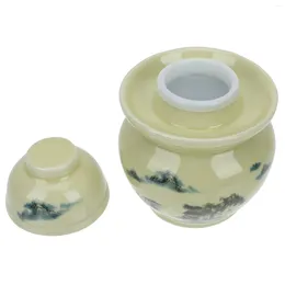 Lagerflaschen gesalzene Eierglas Dichtung Dose Keramikhalter Gurken Glasfutter Pot Ceramics Tank Terrarium