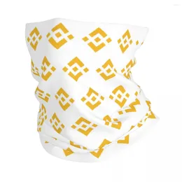 Halsdukar Crypto Coin Bnb Bandana Neck Gaiter Printed Binance Mask Scarf varm ansikte Vandring för män kvinnor vuxen vinter