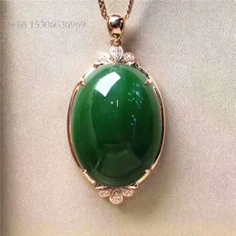 Hochwertiger China Großhandel Jade Stone Schmuck Mutter Geschenk Vintage Natural Hetian Jasper Gold Anhänger