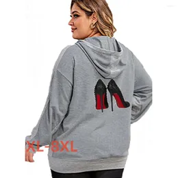 Abbigliamento esterno plus size 4xl 5xl 6xl 7xl 8xl Dames Winterjas 2023 Stampa ad alto tacco Kurtki Zimowe Damskie Abrigos Dama Winter Outweare