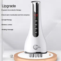 Microcurrent Meridian Scrape Infrared Body Detoxification Massage Comb Regimen Dredging Warm Brush Shape Promote Blood Relaxing 231222