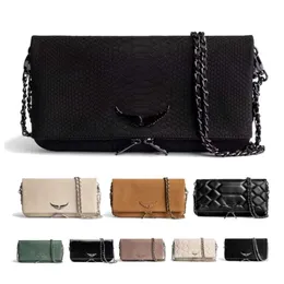 Women Zadig Voltaire Handbag Pustide Designer Crossbody Bags Vintage 2023 Clutch Bag Shopping Totes