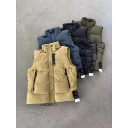 Mäns västar Stone Jacket Island Designer Vest Men's Vest Tops Warm Down Vest Design Men Warm Down Women's Coat Fashion Winter Sleeveless Stones Island Jacket