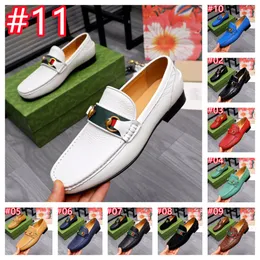 11 Colour Herren Casual Shoes Luxusmarken 21SS Crocodile Leder Italiener Sleber Männer Moccasins auf Bootsschuhe plus Größe 38-45 rutschen