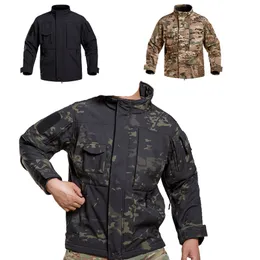 Outdoor SoftShell Jacket Hunting Shooting Airsoft Gear Clothing Tactical Camo Coat Combat Clothing Camouflage No05-233