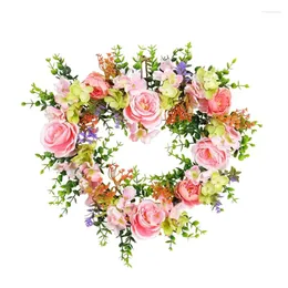 Декоративные цветы сердца в форме гирлянды День Святого Валентина венок, украшающий мемориал Валентина любви
