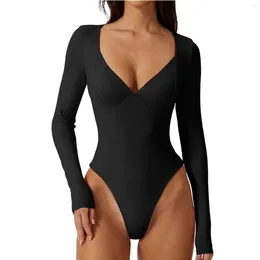 Shapers femminile shapewear donne solide strati sexy a doppio strato profondo a vasole da cortili per la maglietta