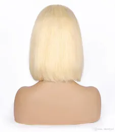 150 parrucca da facciata in pizzo in pizzo Bob Brasilian Parrucche per capelli umani 613 Blonde Colore Peruviano dritto per donne Tutte le età 6735727