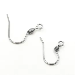 200pcs lot Surgical Stainless steel covered Silver plated Earring Hooks Nickel earrings clasps for DIY Findings Whole302Z