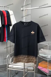 Xinxinbuy 2024 Men Designer Tee T Shirt Roma Letter Printing Shirt Sleeve Cotton Women Black White Gray XS-2XL