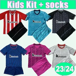 23 24 Williams Muniain Kid Kit Maglie da calcio Yuri B. Williamsjr I.Lekue Berenguer Yuri B. Vesga Yeray Allona 3a portiere Commemorative Football Shirts