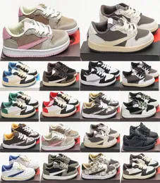 Kids Shoe S 1s Low Shoes 1 Jungen Sneaker Designer Kiefernspiel Scotts Chicago Mocha Baby Kid Youth Kleinkind -Infants Trainer Athyqkg#3175719