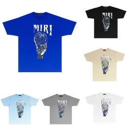 Amirs Lüks Tshirt Erkekler Kadın Tasarımcı Tişörtleri Kısa Yaz Moda Marka Mektubu Yüksek Kalite Tasarımcıları Tişört