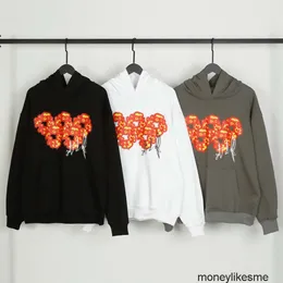 Męskie bluzy Projektant bluz z kapturem moda streetwear wysoka wersja dżinsy łzy kapok czyste bawełniane bluzę z kapturem swobodne luźne jesień zima nowa męska mody mody brow