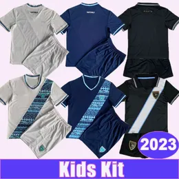 2023 Guatemala National Team Mens Soccer Jerseys Lom Oscar Santis Home White Away Blue 3rd Child Football Shirts Kort ärmuniformer