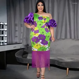 Ethnische Kleidung große Größe Elegante Partykleider Mode Afrikaner für Frauen Sommerschnee