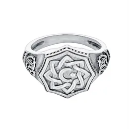 Anel de sinete de estrela Crescent vintage para homens Religiosos Muslim Religioso Antigo Ringue279L