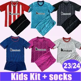 23 24 WILLIAMS MUNIAIN Kids Kit Soccer Jerseys YURI B. WILLIAMSJR I.LEKUE BERENGUER YURI B. VESGA YERAY Home Away 3rd Goalkeeper Commemorative Football Shirts Uniforms