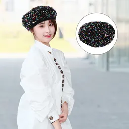 Berets Sequined Beret Women Fashion Sequins Shiny For Children's Place Girls Clothes