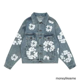Designer Mens Denim Jackets Casual Coats Jean Outwear Kanyes Same Style Jacket Trendy Denim Tears Kapok Washed Spring Autumn Styles