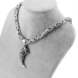 För mäns 6 5 mm hängkedjedalsband byzantinska kejsarkedjor rostfritt stål silver färghalsband smycken gåvor hoalle224l