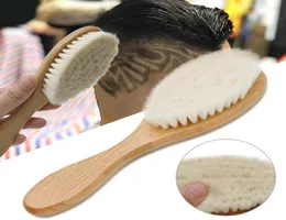 Wooden Brush Comb Neck Face Duster Barber Hair Sweeping Brushes Salon Cutting Styling Tools Baby Wood Beauty Tool 13101927203