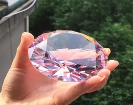 80 mm Colore Clear Crystal Diamond Diamante Display gem di vetro di vetro Ornamento DECORAZIONE DELLA CASA DECORAZIONE CAMERA MATERIALE CRATICHE T2004002097