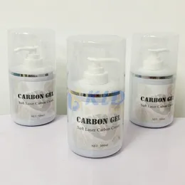 300ml/PCS Creme de gel de carbono Máscara preta para a pele Yag a laser descascando o rejuvenescimento de rejuvenescer a pele descascar a limpeza profunda