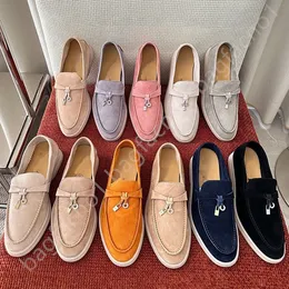 LP Designers de vestido Sapatos homens para mocassins de alta qualidade Tamels de couro de cashmere Alta e elástica carne de tendão de tendão casual