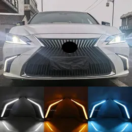 Lichter 2Pcs Für Lexus ES200 ES250 ES300h ES350 2018 2019 2020 2021 2022 LED Dynamische Blinker Tagfahrlicht DRL Tageslicht Nebel La