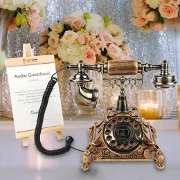 Livro de visitas vintage Telefone para casamento clássico de estilo retrô