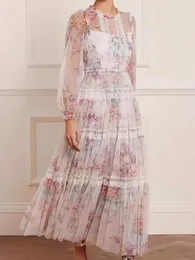 Повседневные платья Дизайнерские женские элегантные вечерние платья Высокое качество Великолепные вечерние длинные официальные случаи Мода Французский винтаж