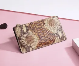 Bags Real Cowhide Genuine Leather Orange Hand Bag Snake Python Pattern Handbags Zipper Bags For Women Torebki Damskie Bolso Pochette