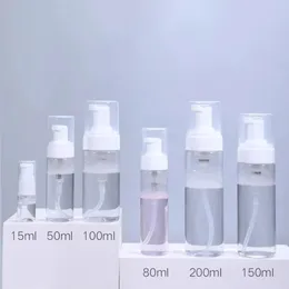 30 50 80 100 150 200ML Printed Screen Scrub Face Wash Bottle Foam Mousse Foming Sinitizador de mão 231222