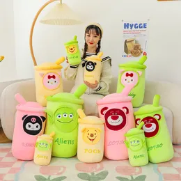Sevgililer Günü Yeni Sevimli ve Yaratıcı Süt Çay Kupası Peluş Oyuncak Kız Yastığı Çocuk Karikatür Bebek Doğum Günü Hediye Fabrikası Toptan Hisse