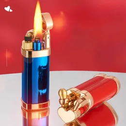 Mini Ture Love Kerosene Lighter Lifting Arm Grinding Wheel Nostalgic Oldfashioned Lighter Cigarette Accessories Men's Gifts