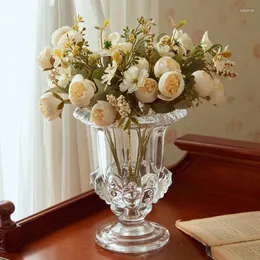 装飾的な花高品質の人工花の牡丹クリスマス装飾白い結婚式のブライダルブーケルーム装飾用品