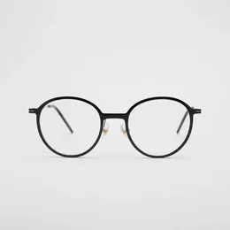 선글라스 프레임 chuangyu 맛 tr90 티타늄 라운드 프레임 안경 세련된 통근 간단하고 다재다능합니다.