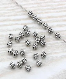 500st. Massor Antik silverzinklegering Lantern Spacer Bead 4mm för smycken som tillverkar armband halsband DIY -tillbehör D22467426