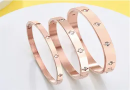 2021 bracciale moda donna design per braccialetti ragazza gioielli firmati di lusso fiore in acciaio inossidabile oro rosa gioielli di fascia alta m2622419