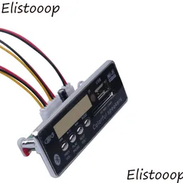 Bluetooth Car Kit Hands- USB FM AUX Radio Mp3 Player Integrated Decoder Board Mode Remote Control för Drop Delivery Automobiles Motorc OTJCI