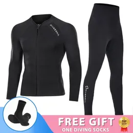 Giacche neoprene 2 mm 3 mm uomini donne giacca muta per immersioni per immersioni surf snorkeling di pesca sottomarino pesca aderente attrezzatura kitesurf