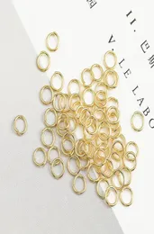 3 4 5 6 7 8mm 100Pcs 18K Real Gold Plated Copper Split Rings Open Jump Rings Connectors For Jewelry Making Whole Supplies1447175