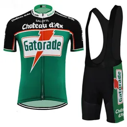 Chateau d'Ax Gatorade Mens Team Cycling Jersey Set ROPA Ciclismo MTB Roupas de bicicleta Roupos de bicicleta 2022 Ciclismo uniforme267m