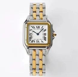 Lady Aaa Cati Cati Rectangular Quartz Orologio 316L in acciaio inossidabile Fibbia scorrevole Donne oro