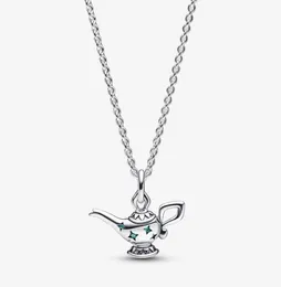 925 prata esterlina aladdin lâmpada pingente collier colar moda casamento noivado jóias fazendo para presentes femininos 4695919