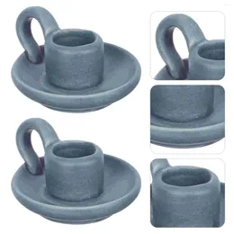 Candele 2 PC Candele rastremate Candele Ceramica Decorative Candleholder Punteggi Regali Dono Tavolo da pranzo Adornamento